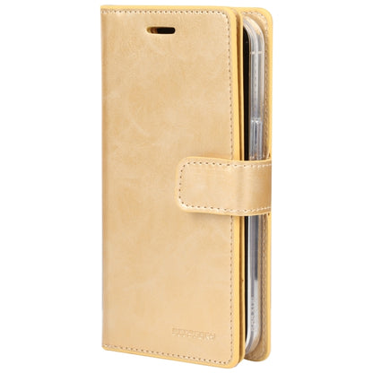 For iPhone 15 GOOSPERY MANSOOR DIARY 9 Card Slots Leather Phone Case(Gold) by GOOSPERY