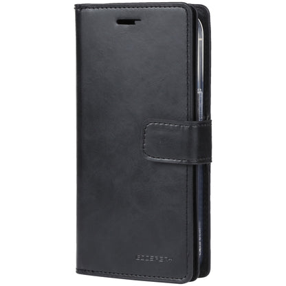 For iPhone 15 GOOSPERY MANSOOR DIARY 9 Card Slots Leather Phone Case(Black) by GOOSPERY