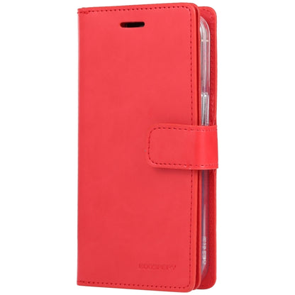 For iPhone 15 Pro GOOSPERY MANSOOR DIARY 9 Card Slots Leather Phone Case(Red) by GOOSPERY