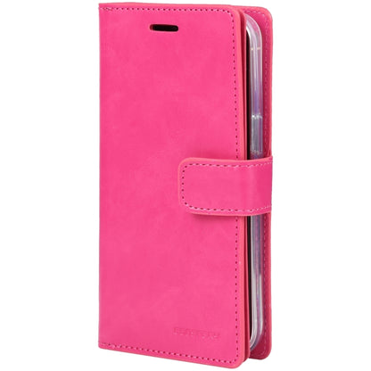 For iPhone 15 Plus GOOSPERY MANSOOR DIARY 9 Card Slots Leather Phone Case(Rose Red) by GOOSPERY