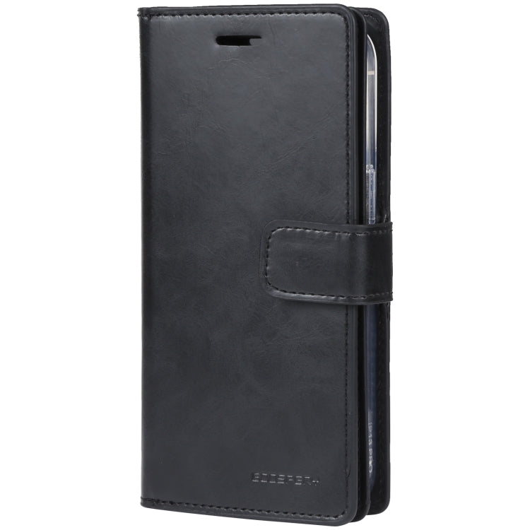 For iPhone 15 Plus GOOSPERY MANSOOR DIARY 9 Card Slots Leather Phone Case(Black) by GOOSPERY