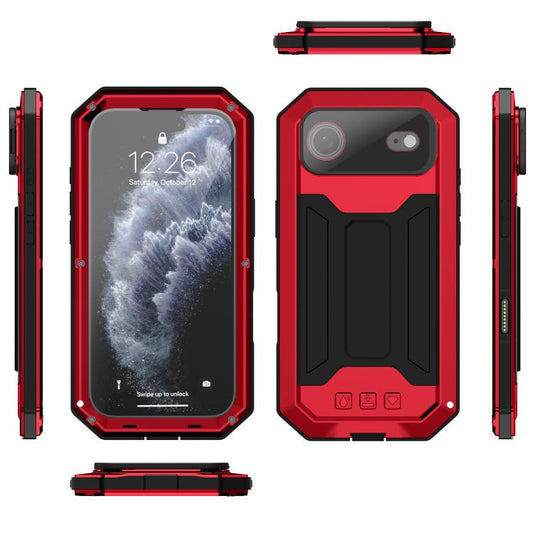 For iPhone Air R-JUST Sliding Camera IP54 Life Waterproof Holder Phone Case(Red) by R-JUST