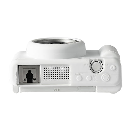 For Sony ZV-1F / ZV1 M2 Soft Silicone Protective Case(White) by bashfashion
