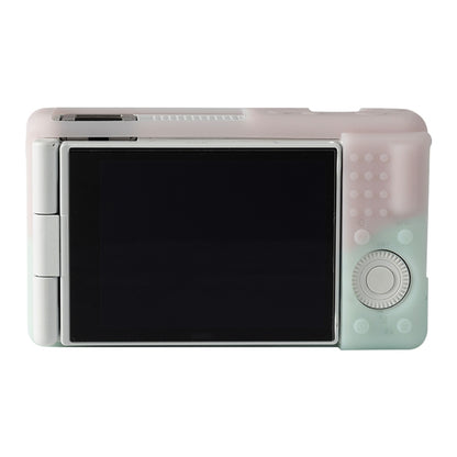 For Sony ZV-1F / ZV1 M2 Soft Silicone Protective Case(Jello Pink Green) by bashfashion