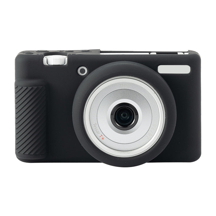 For Sony ZV-1F / ZV1 M2 Soft Silicone Protective Case(Black) by bashfashion