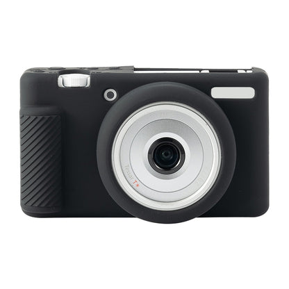 For Sony ZV-1F / ZV1 M2 Soft Silicone Protective Case(Black) by bashfashion