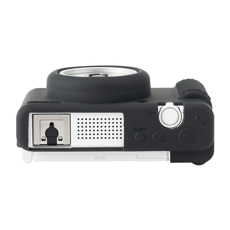 For Sony ZV-1F / ZV1 M2 Soft Silicone Protective Case(Black) by bashfashion