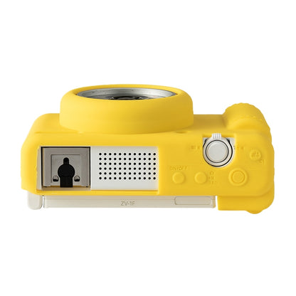 For Sony ZV-1F / ZV1 M2 Soft Silicone Protective Case(Yellow) by bashfashion