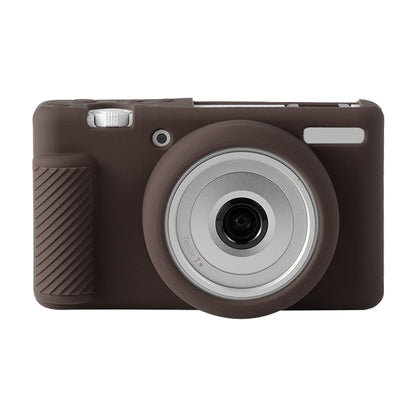 For Sony ZV-1F / ZV1 M2 Soft Silicone Protective Case(Coffee) by bashfashion