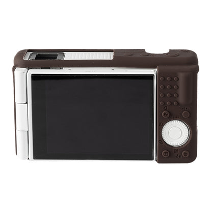 For Sony ZV-1F / ZV1 M2 Soft Silicone Protective Case(Coffee) by bashfashion