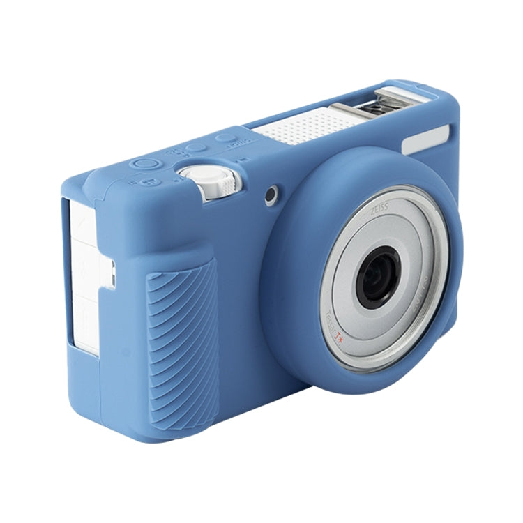 For Sony ZV-1F / ZV1 M2 Soft Silicone Protective Case(Blue) by bashfashion