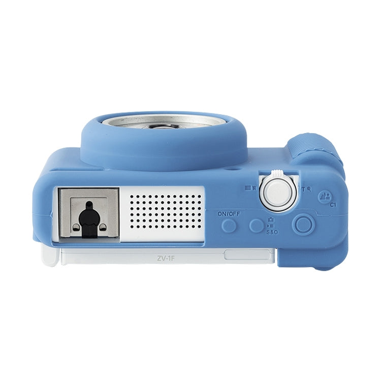 For Sony ZV-1F / ZV1 M2 Soft Silicone Protective Case(Blue) by bashfashion