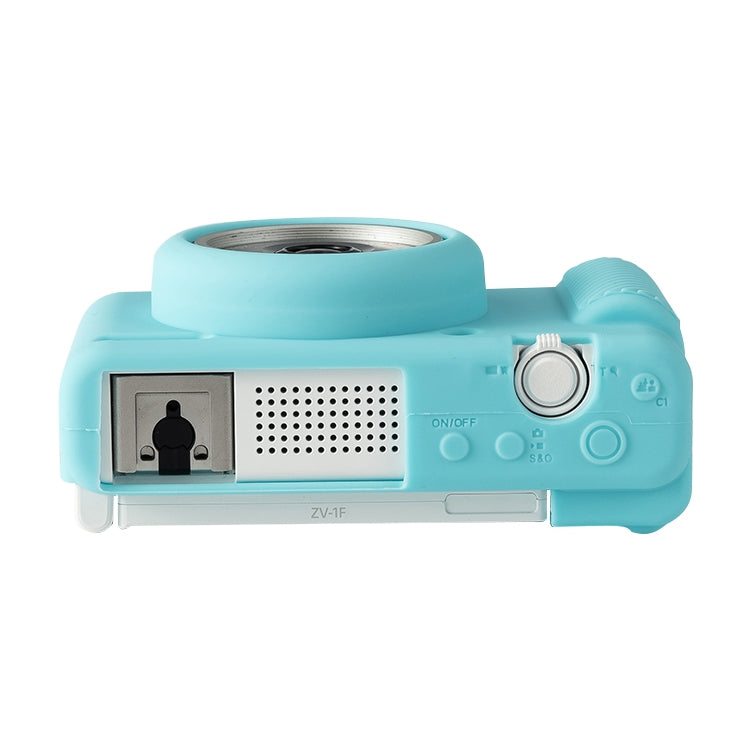 For Sony ZV-1F / ZV1 M2 Soft Silicone Protective Case(Sky Blue) by bashfashion