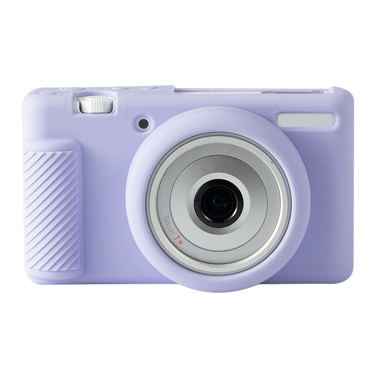 For Sony ZV-1F / ZV1 M2 Soft Silicone Protective Case(Purple) by bashfashion