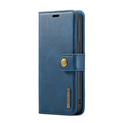 For iPhone 15 Pro DG.MING Crazy Horse Texture Detachable Magnetic Leather Phone Case(Blue) by DG.MING