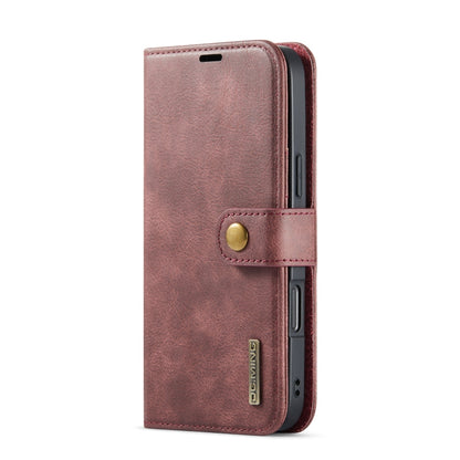 For iPhone 16 Pro Max DG.MING Crazy Horse Texture Detachable Magnetic Leather Phone Case(Red) by DG.MING