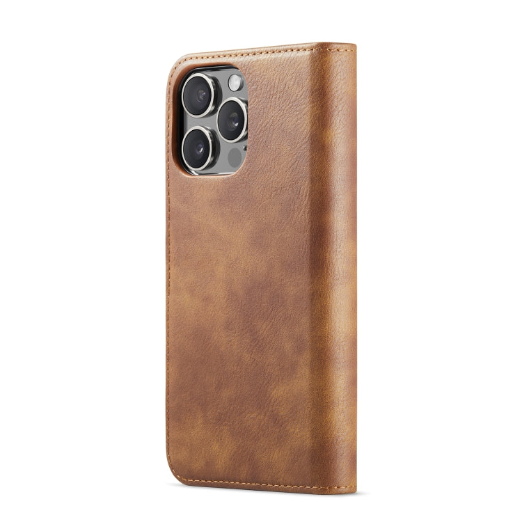 For iPhone 16 Pro Max DG.MING Crazy Horse Texture Detachable Magnetic Leather Phone Case(Brown) by DG.MING