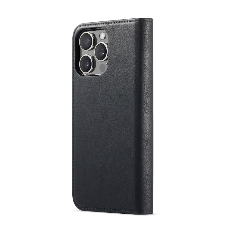 For iPhone 16 Pro Max DG.MING Crazy Horse Texture Detachable Magnetic Leather Phone Case(Black) by DG.MING