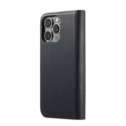 For iPhone 16 Pro DG.MING Crazy Horse Texture Detachable Magnetic Leather Phone Case(Black) by DG.MING