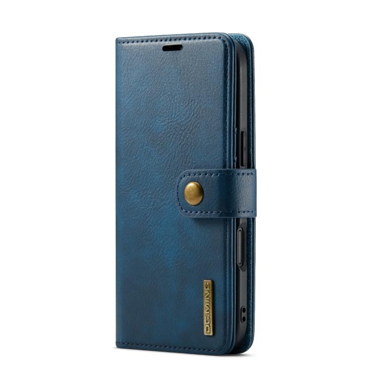 For iPhone Air DG.MING Crazy Horse Texture Detachable Magnetic Leather Phone Case(Blue) by DG.MING