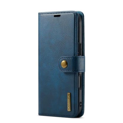 For iPhone Air DG.MING Crazy Horse Texture Detachable Magnetic Leather Phone Case(Blue) by DG.MING