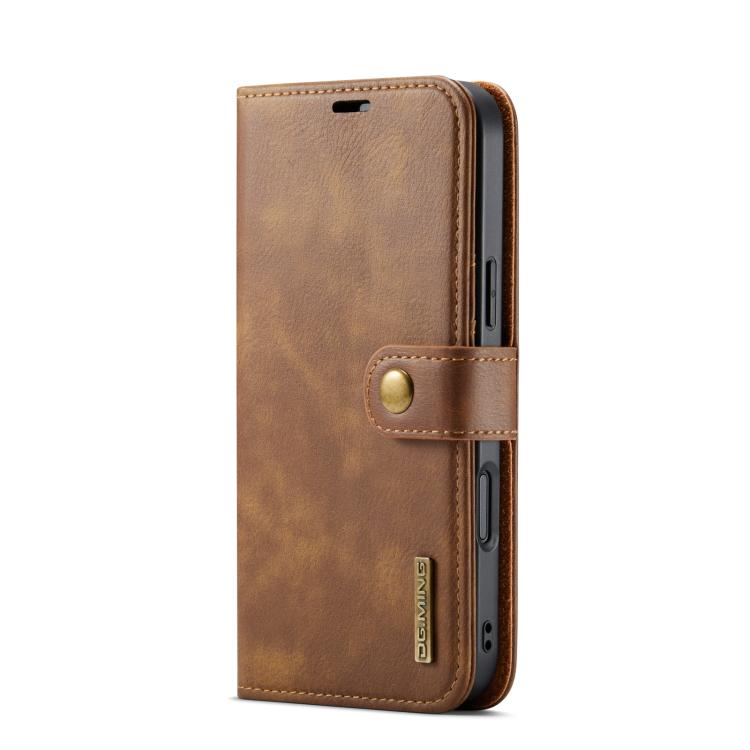 For iPhone 17 Pro Max DG.MING Crazy Horse Texture Detachable Magnetic Leather Phone Case(Brown) by DG.MING