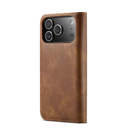 For iPhone 17 Pro Max DG.MING Crazy Horse Texture Detachable Magnetic Leather Phone Case(Brown) by DG.MING