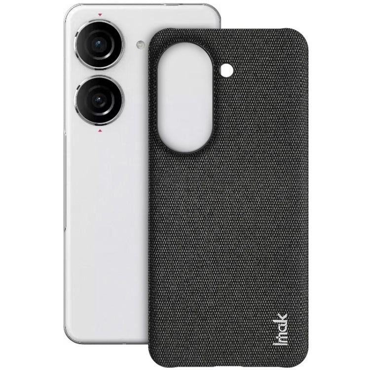For Asus Zenfone 9 / Zenfone10 5G imak Ruiyi Series Cloth Texture PU + PC Phone Case(Black) by imak