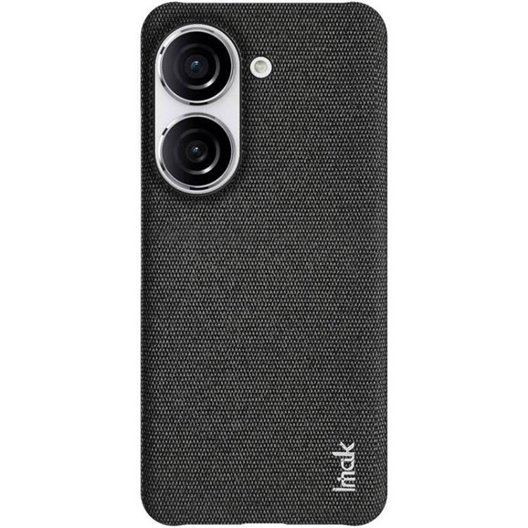 For Asus Zenfone 9 / Zenfone10 5G imak Ruiyi Series Cloth Texture PU + PC Phone Case(Black) by imak