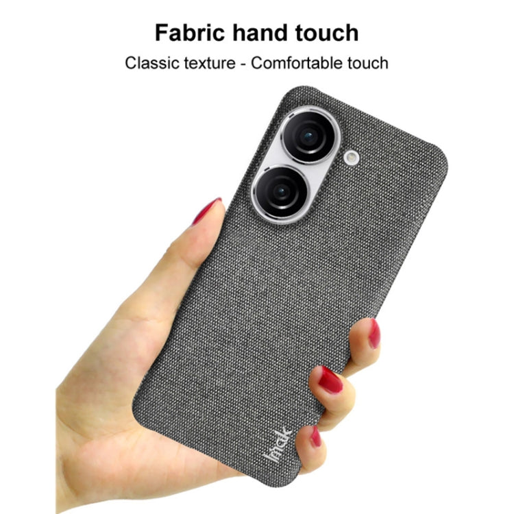 For Asus Zenfone 9 / Zenfone10 5G imak Ruiyi Series Cloth Texture PU + PC Phone Case(Black) by imak