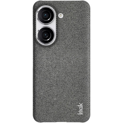 For Asus Zenfone 9 / Zenfone10 5G imak Ruiyi Series Cloth Texture PU + PC Phone Case(Dark Grey) by imak