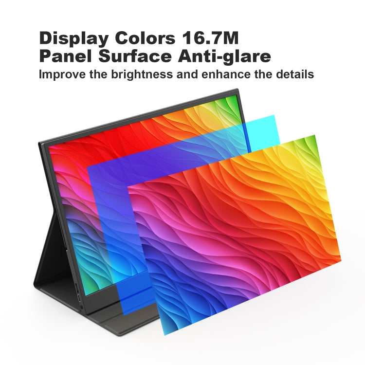 GXMO G156F 15.6 inch FHD 1920x1080P IPS Screen Portable Muti-platform Monitor(Black) by GXMO