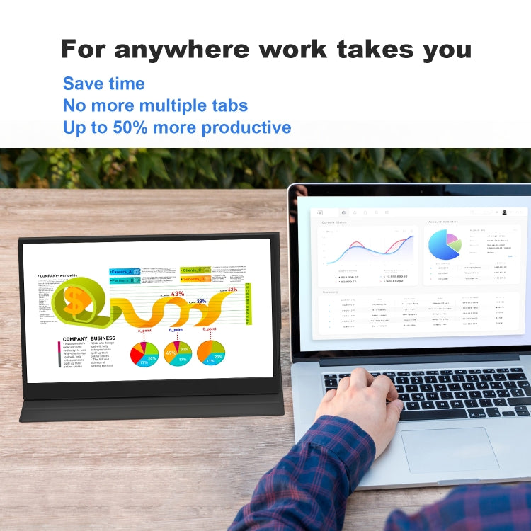 GXMO G156F 15.6 inch FHD 1920x1080P IPS Screen Portable Muti-platform Monitor(Black) by GXMO