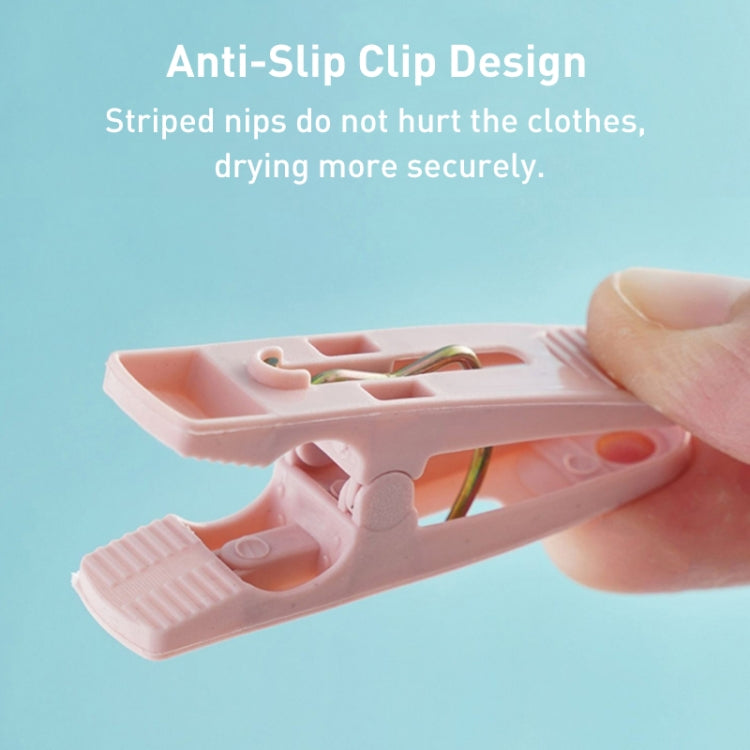 Multifunctional Clothespin Household Plastic Basket Sock Clip 30 / Box Random Color by bashfashion