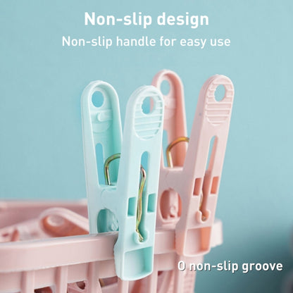 Multifunctional Clothespin Household Plastic Basket Sock Clip 30 / Box Random Color by bashfashion
