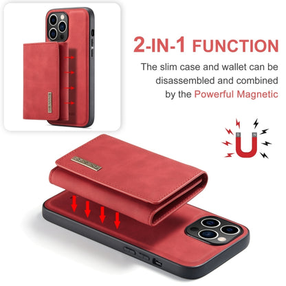 For iPhone 15 Pro DG.MING M1 Series 3-Fold Multi Card Wallet Leather Phone Case(Red) by DG.MING