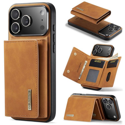 For iPhone 17 Pro Max DG.MING M1 Series 3-Fold Multi Card Wallet Leather Phone Case(Brown) by DG.MING