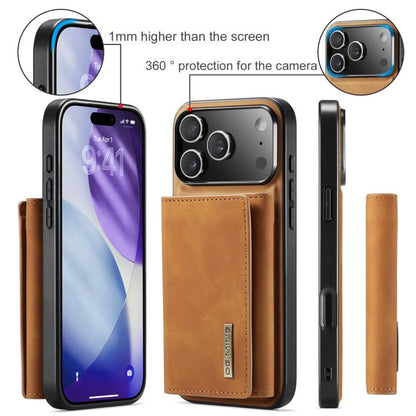 For iPhone 17 Pro Max DG.MING M1 Series 3-Fold Multi Card Wallet Leather Phone Case(Brown) by DG.MING