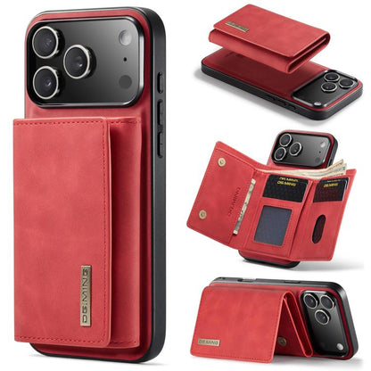 For iPhone 17 Pro Max DG.MING M1 Series 3-Fold Multi Card Wallet Leather Phone Case(Red) by DG.MING