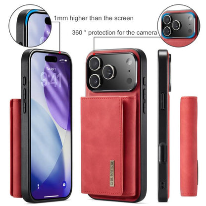For iPhone 17 Pro Max DG.MING M1 Series 3-Fold Multi Card Wallet Leather Phone Case(Red) by DG.MING
