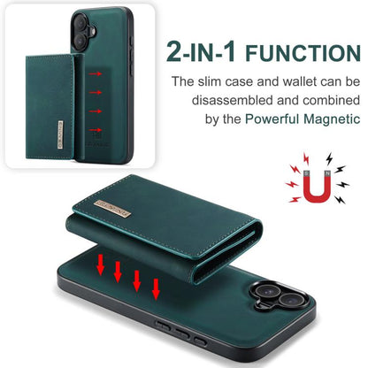 For iPhone 17 DG.MING M1 Series 3-Fold Multi Card Wallet Leather Phone Case(Green) by DG.MING