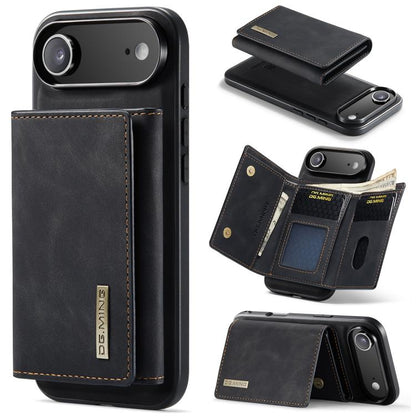 For iPhone Air DG.MING M1 Series 3-Fold Multi Card Wallet Leather Phone Case(Black) by DG.MING