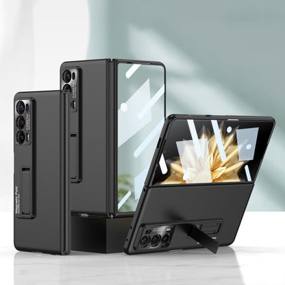 For Honor Magic V2 GKK Integrated Ultra-thin Folding Phone Case with Stand(Black) by GKK