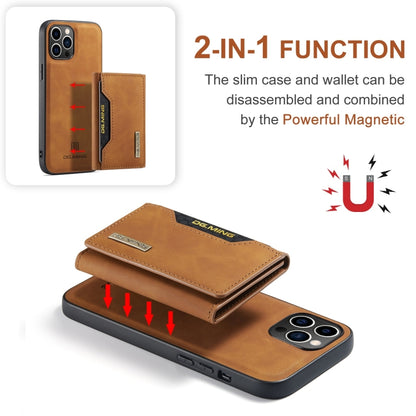 For iPhone 15 Pro DG.MING M2 Series 3-Fold Card Bag Wallet Leather Phone Case(Brown) by DG.MING