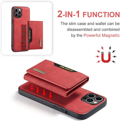 For iPhone 15 Pro Max DG.MING M2 Series 3-Fold Card Bag Wallet Leather Phone Case(Red) by DG.MING