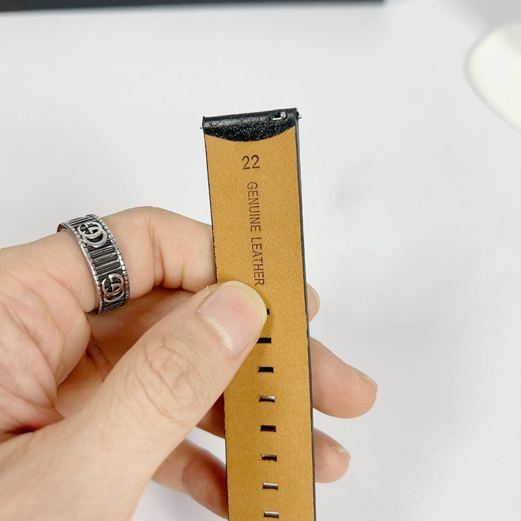 For Apple Watch 8 45mm Buffalo Leather Watch Band(Brown) by bashfashion