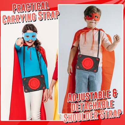 For Samsung Galaxy Tab A11+ / A9+ Spider Rotation Handle Silicone Hybrid PC Tablet Case(Black Red) by bashfashion