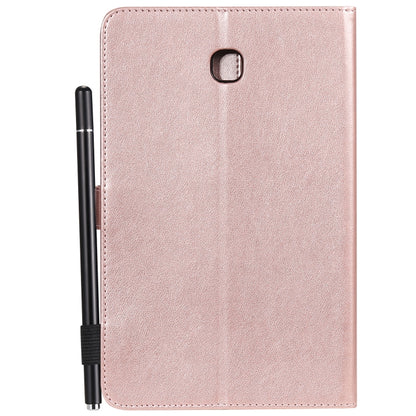 For Samsung Galaxy Tab A8.0 (2018) T387 Cat Bee Embossing Pattern Shockproof Table PC Protective Horizontal Flip Leather Case with Holder & Card Slots & Wallet & Pen Slot(Rose Gold) by bashfashion