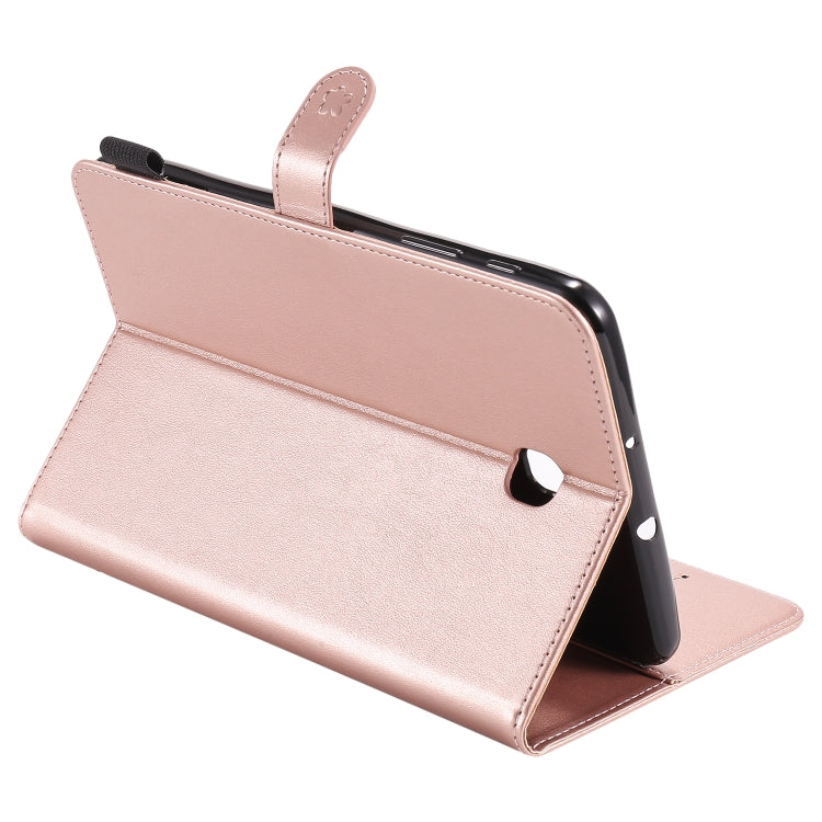 For Samsung Galaxy Tab A8.0 (2018) T387 Cat Bee Embossing Pattern Shockproof Table PC Protective Horizontal Flip Leather Case with Holder & Card Slots & Wallet & Pen Slot(Rose Gold) by bashfashion