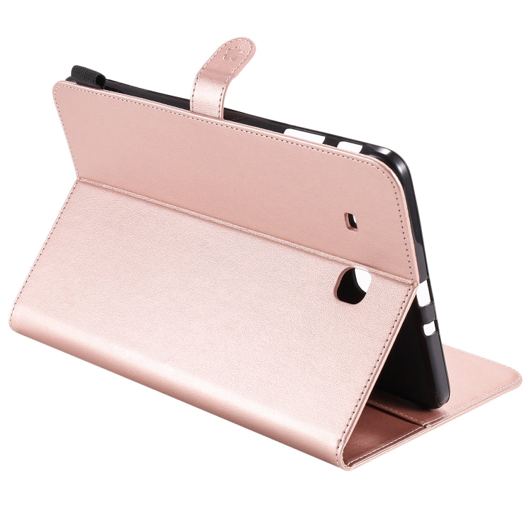 For Samsung Galaxy Tab E9.6 T560 Cat Bee Embossing Pattern Shockproof Table PC Protective Horizontal Flip Leather Case with Holder & Card Slots & Wallet & Pen Slot(Rose Gold) by bashfashion